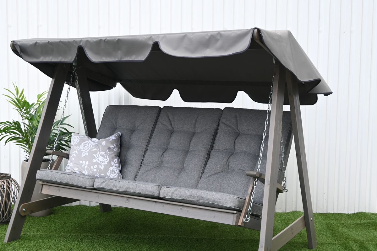Dalom hammock med tak - grå/fjellgrått tak