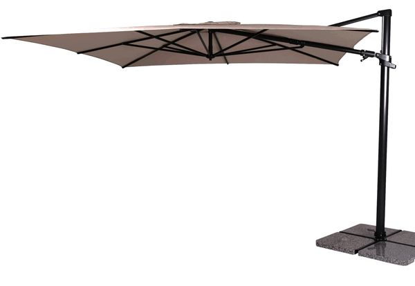 Hovedbilde Hartman Solar Flex+ hengeparasoll 300x300 cm - taupe