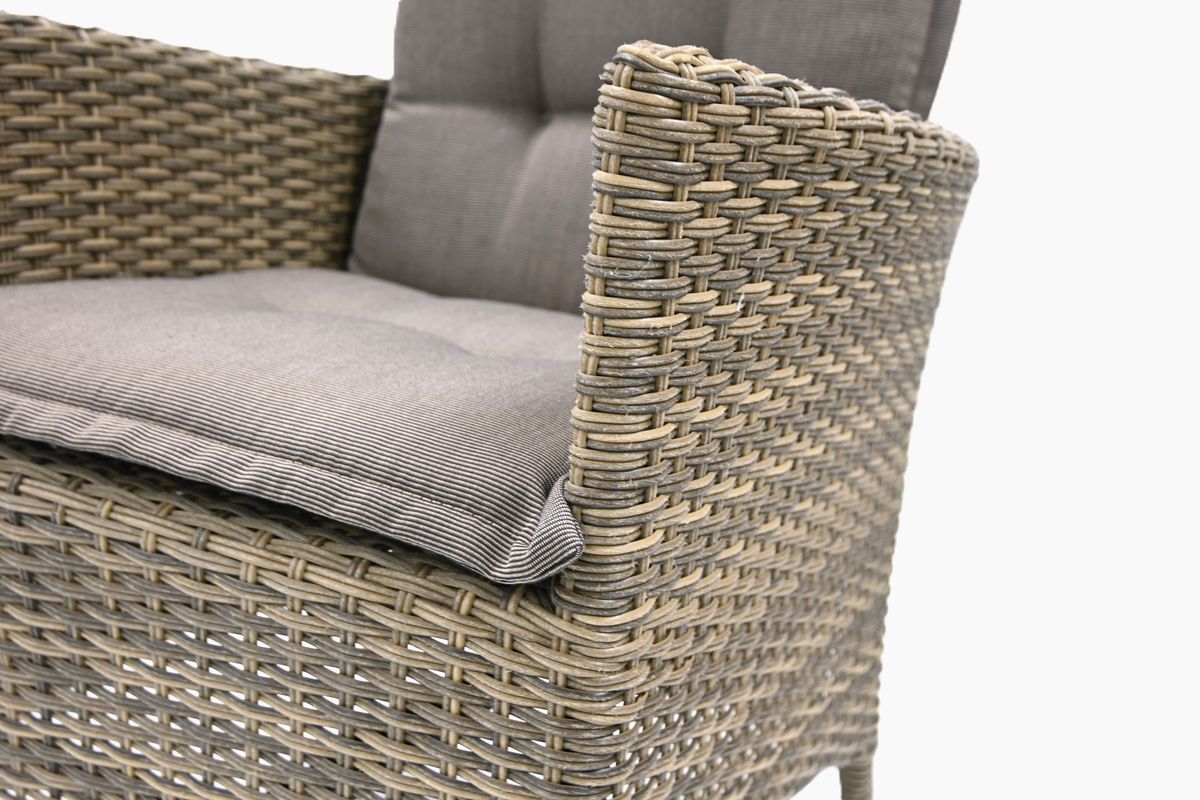 Atlanta regulerbar stol m/pute - natur/ørkenbeige