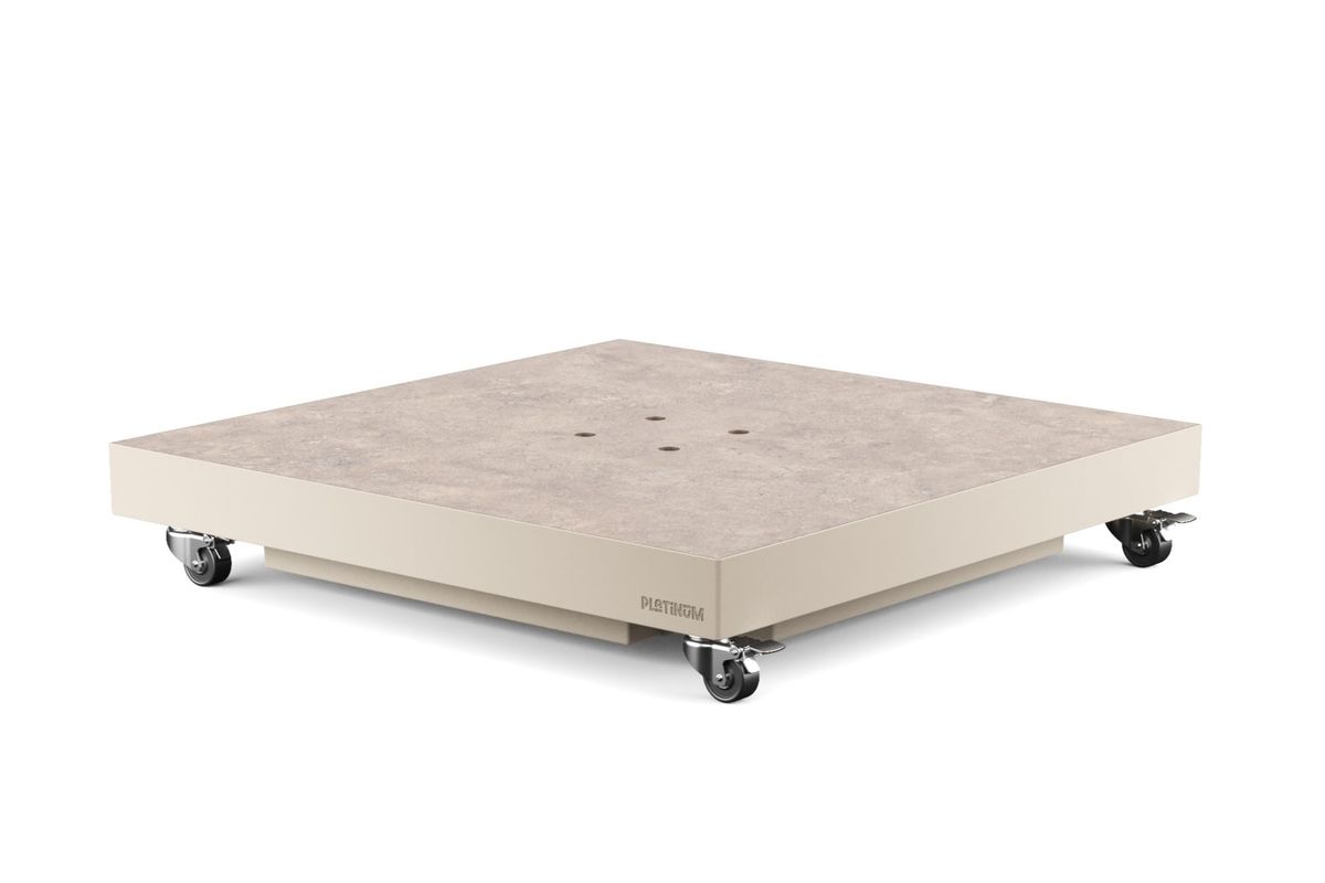 Platinum Voyager T1 hengeparasoll 250x250 cm m/Ceramica fot - elfenbensbeige/sandstone