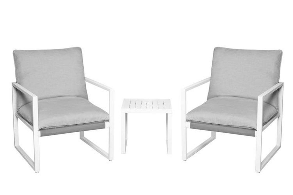 Cleo MEGA putesett - design Skygrå, 2 puter 