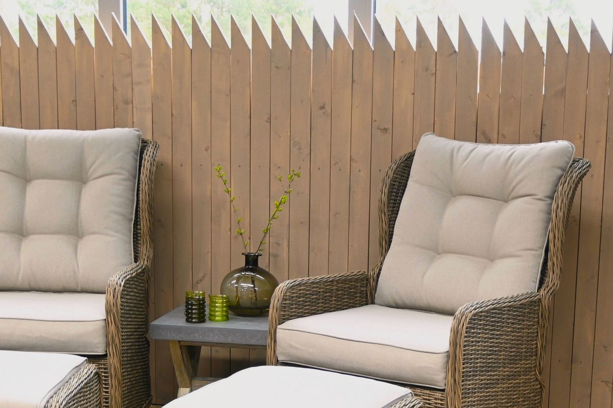 Support R putesett for hvilestolsett - design Sandbeige, 6 puter 