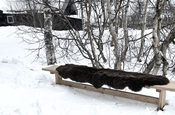 Hovedbilde Skinnwille Gently dobbelt saueskinn - sort