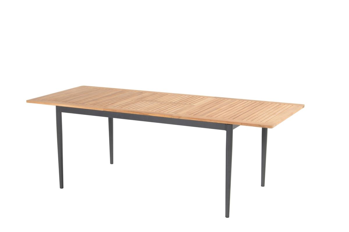 Skagen sett 4 klappstoler+uttrekksbord - teak