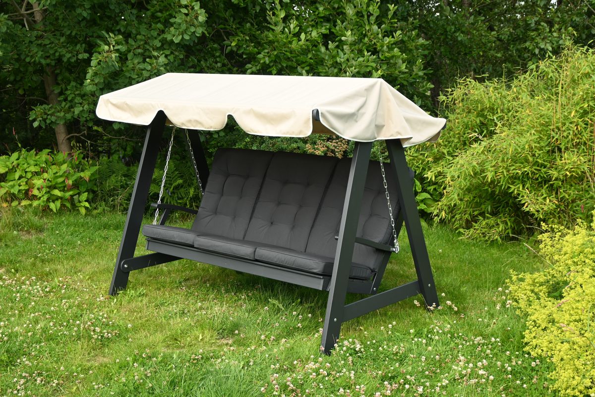 Texas Høy hammock putesett - design Panamagrå, 3 puter 