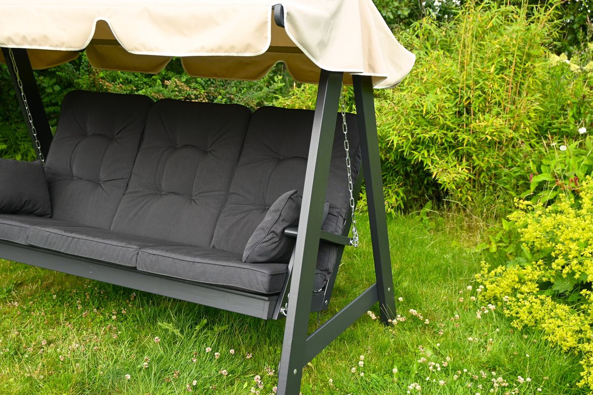 Iduna Høy hammock putesett - design Antrasittgrå, 5 puter 