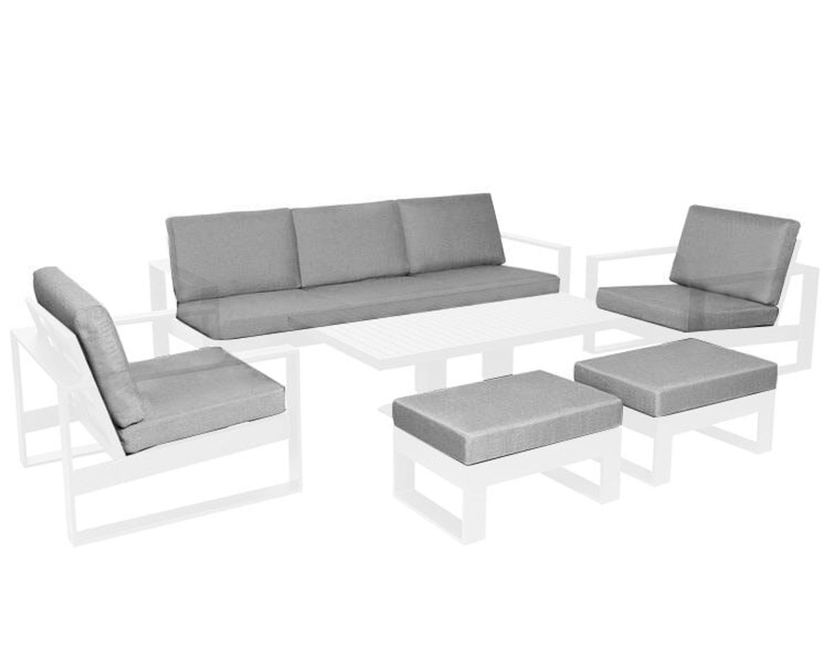 New York 77 putesett 3+1+1+paller - design Harmonigrå, 12 puter 