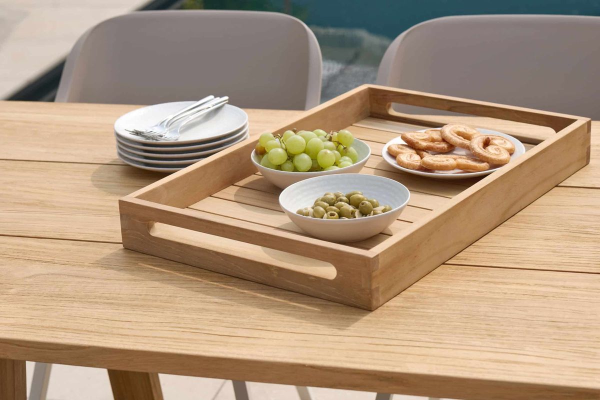 Deco serveringsbrett 60x40 cm - teak
