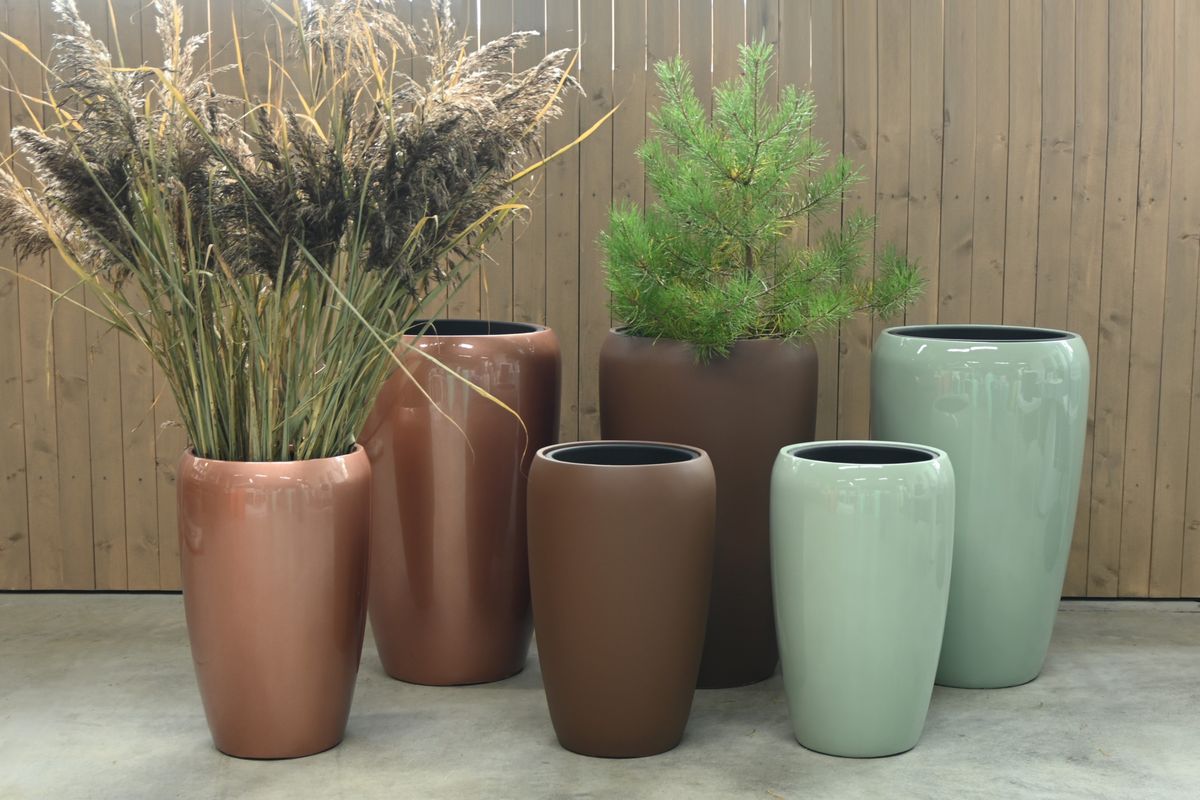 Milano blomsterpotter sett - tåkegrønn, 2 stk