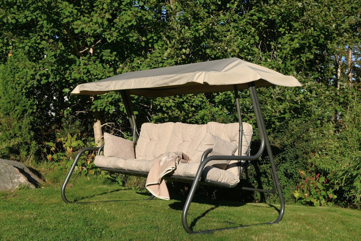 Monaco komplett hammock m/ tak og puter -  beige