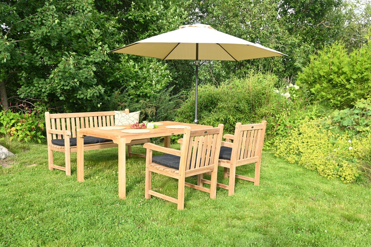 Skagen sett 3+1+1+bord - teak 