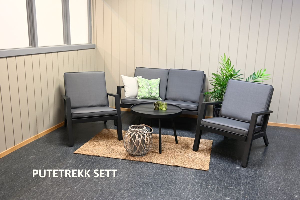 Support 54 putetrekk sett 2+1+1 - design Antrasittgrå, 8 putetrekk