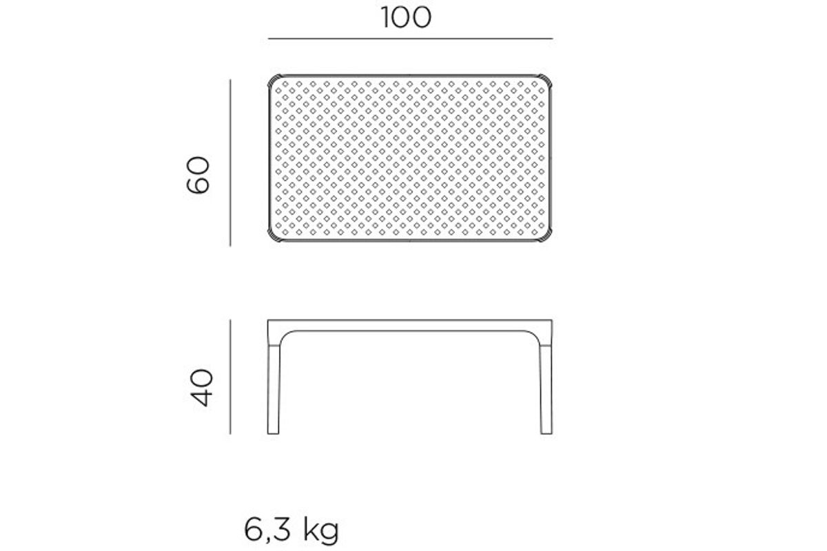 Nardi Net sett 2+1+1 m/puter+bord - gråbeige/denimblå