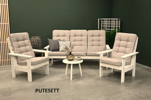 Hovedbilde Texas Høy putesett 3+1+1 - design Panamabeige Extra, 5 puter 