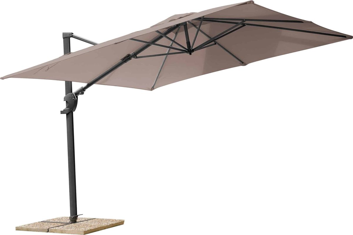 Hartman duk til Solar Flex hengeparasoll 3x3 m - taupe