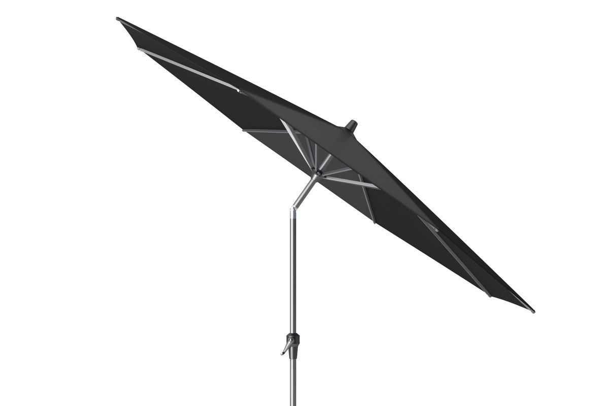Platinum Riva parasoll Ø250 cm m/sveiv - sort