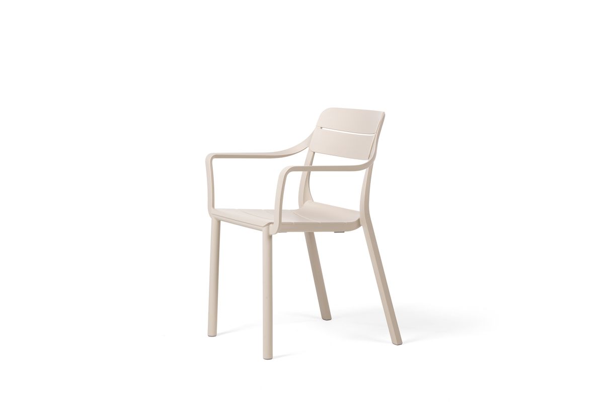 Nardi Cassia stabelbar spisestol - cordabeige