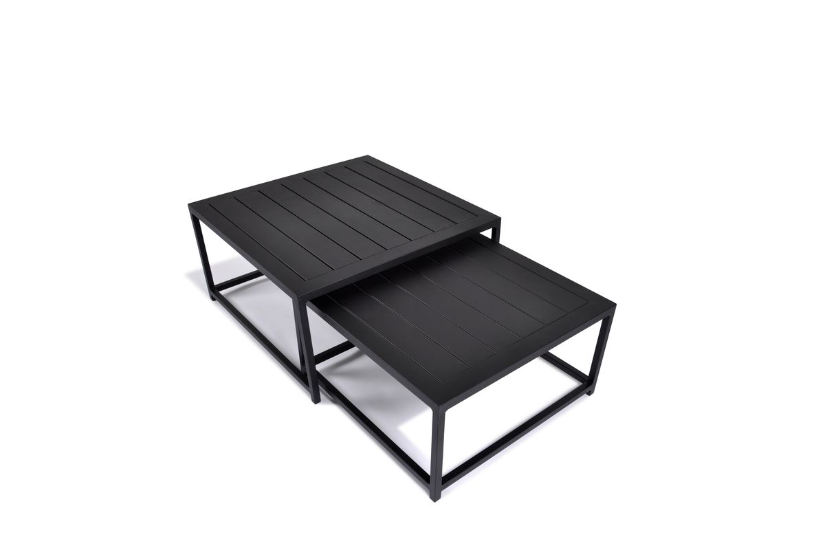 Fritab Easy bordsett - sort, 2 bord 