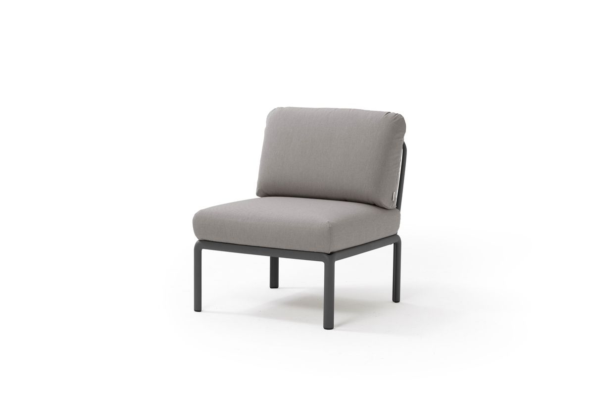 Nardi Komodo sett 2-S sofa m/puter+bord - antrasittgrå/gråbeige