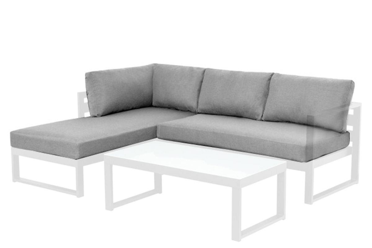  Vegas putetrekk sett til hjørnesofa - design Harmonigrå, 6 putetrekk