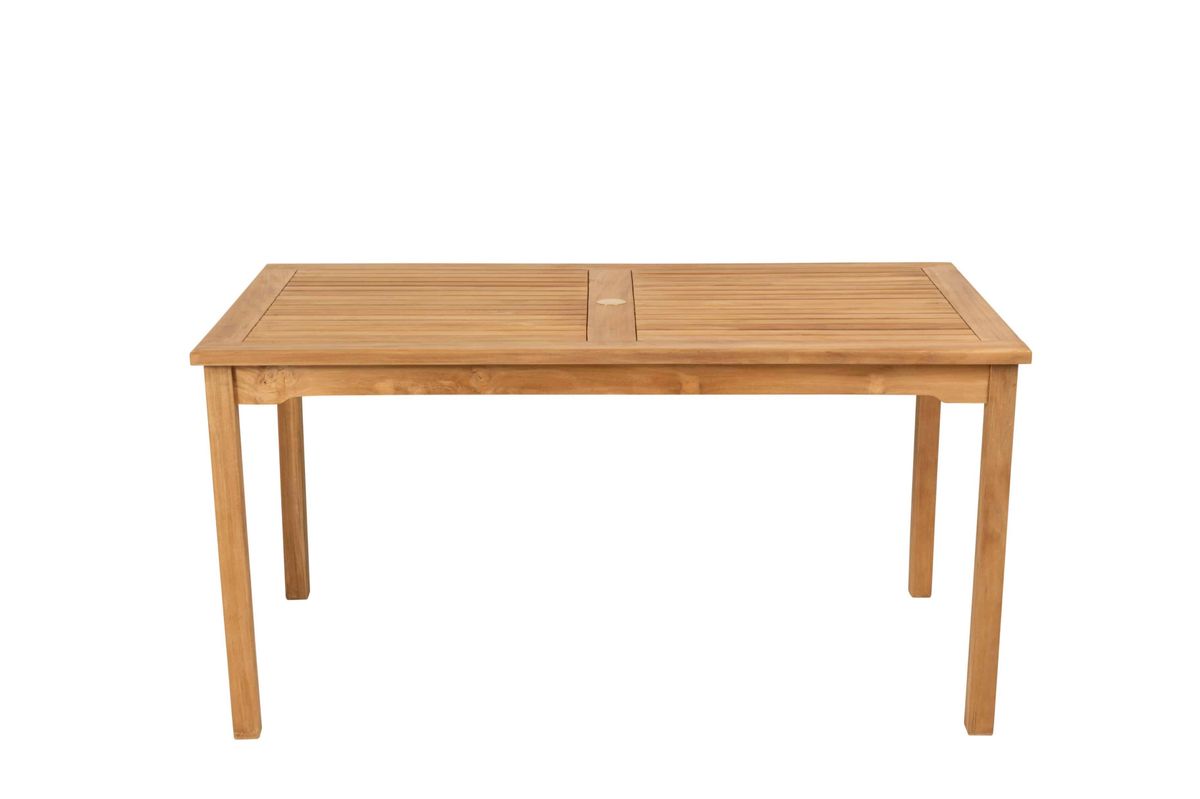 Figaro sett 4 stabelbare stoler+bord 150x90 cm - teak