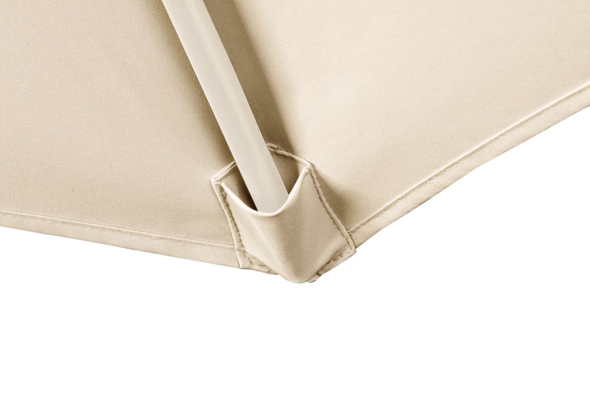 Platinum Voyager T1 hengeparasoll 250x250 cm m/kryssfot - elfenbensbeige/sandstone