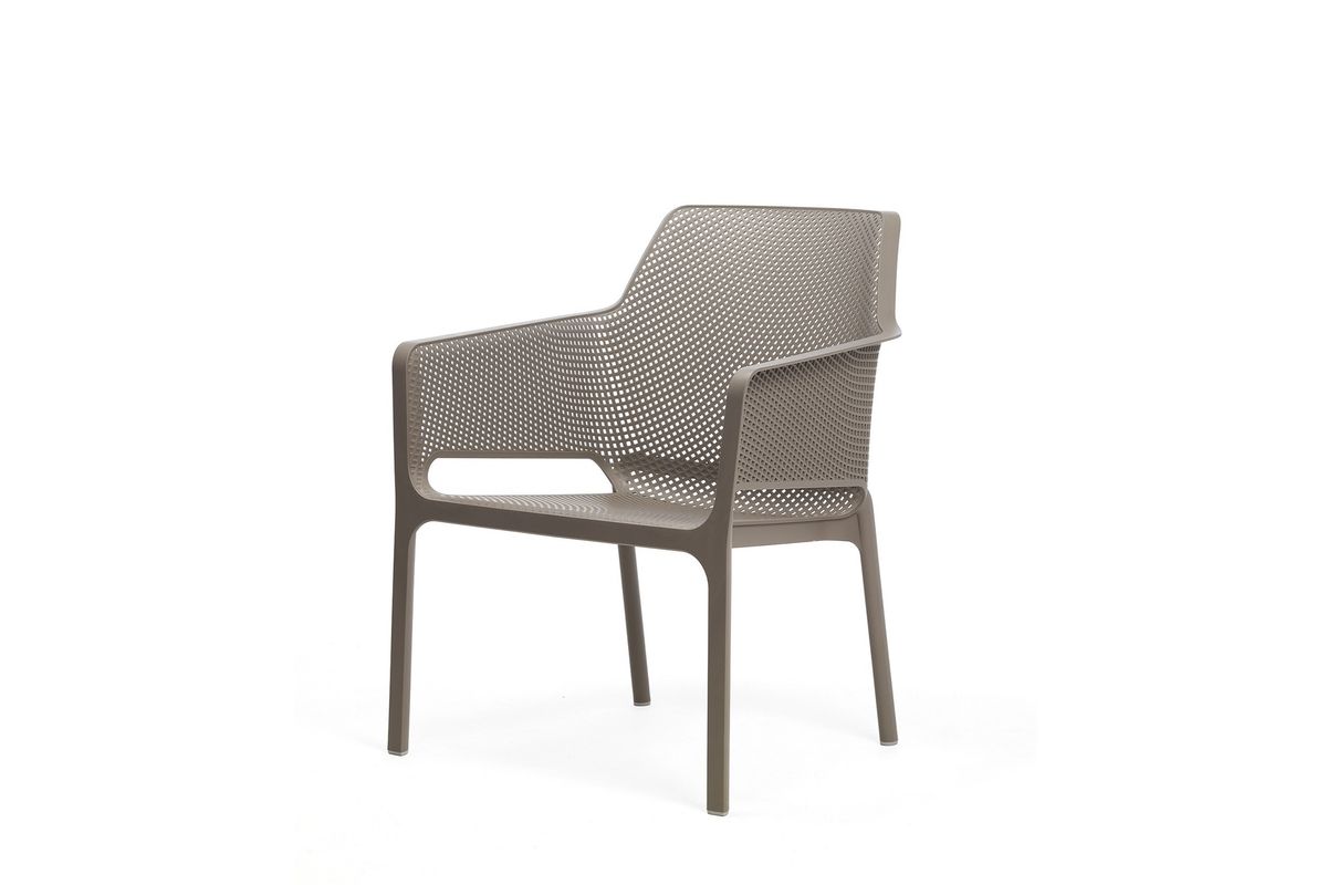 Nardi Net sett 2+1+1 m/puter+bord - gråbeige