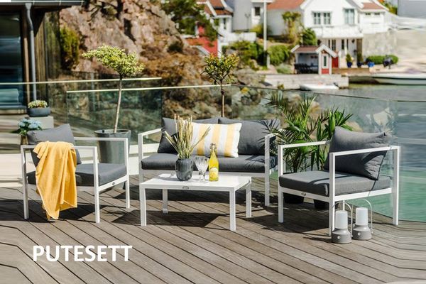 Hovedbilde Savannah 60 putesett 2+1+1- design Harmonigrå, 7 puter