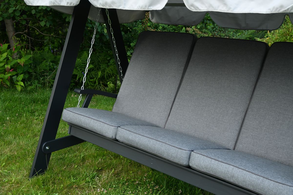 Dalom hammock med tak - orkangrå/grått tak 