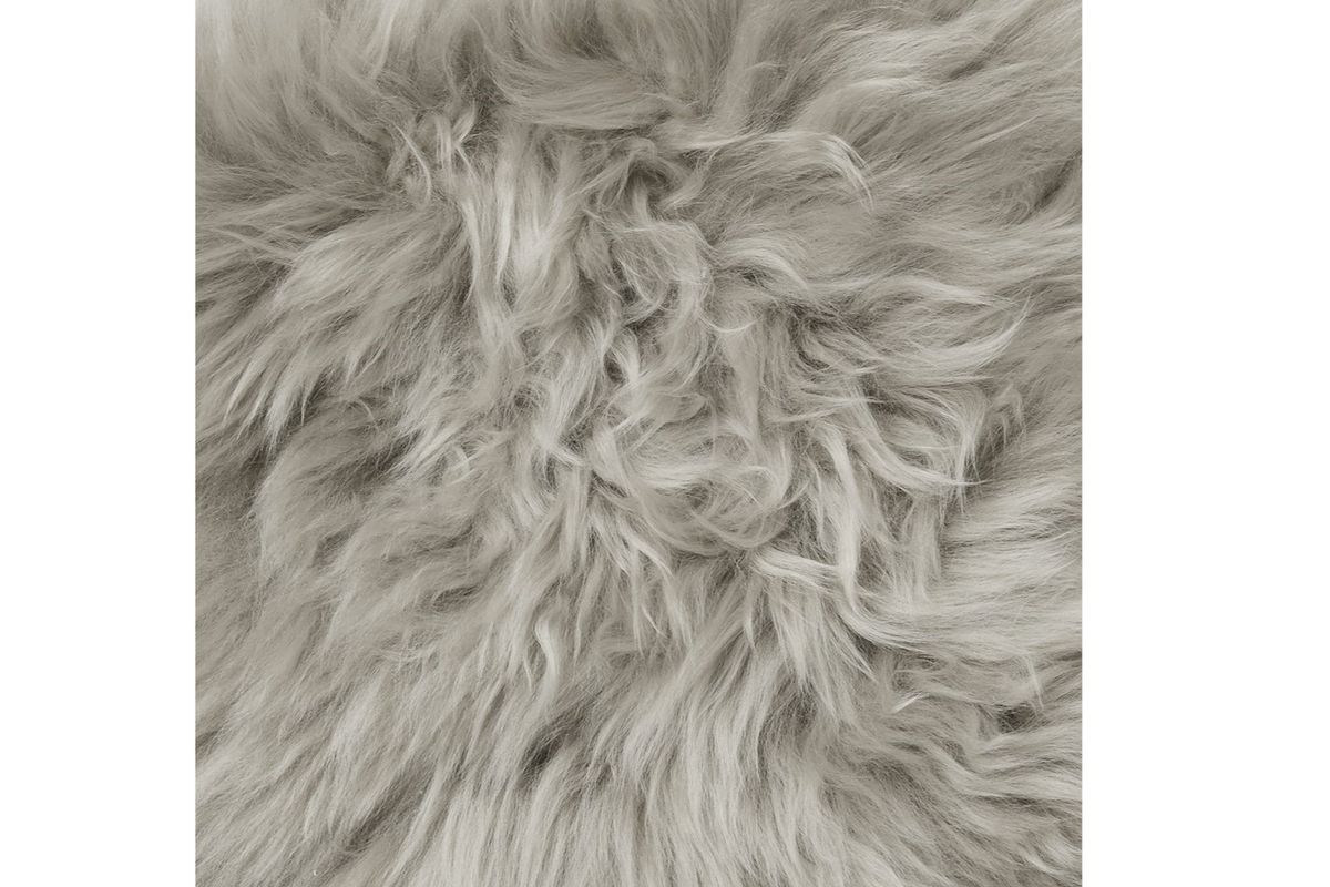 Skinnwille Gently dobbelt saueskinn - Silverbeige